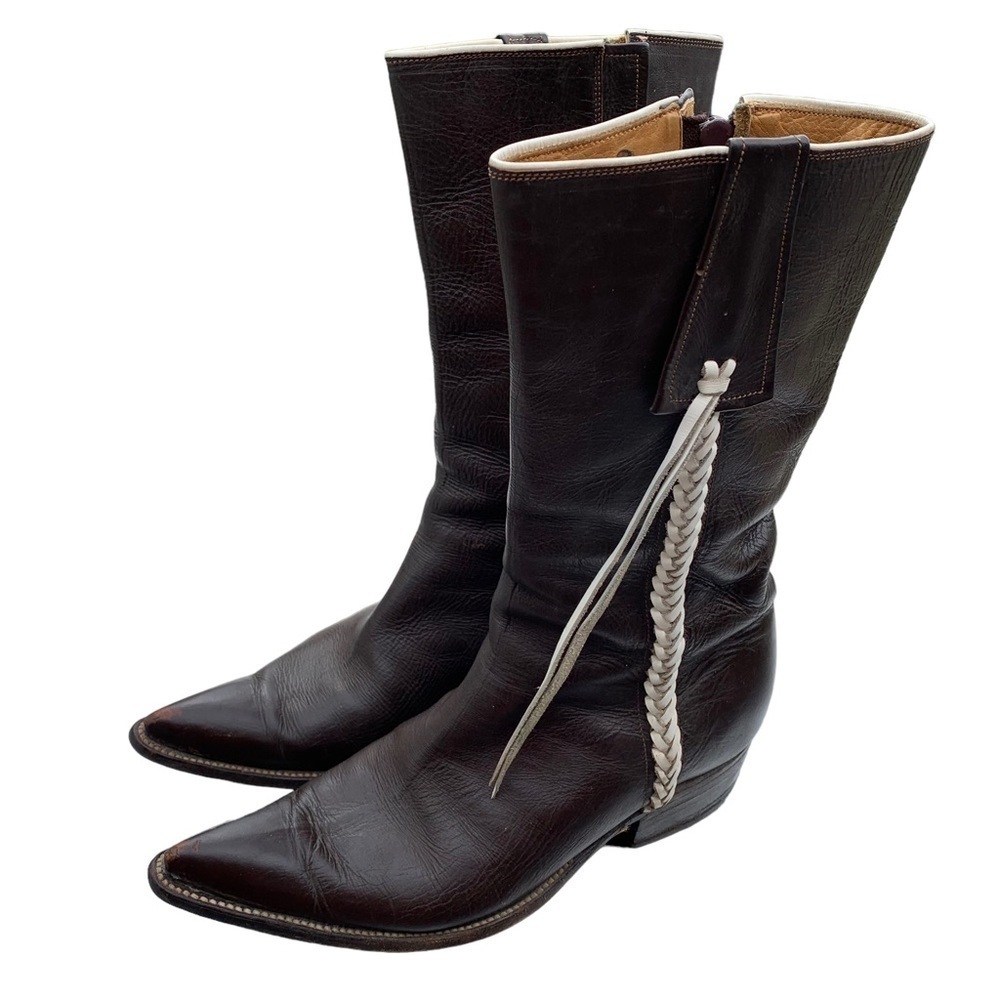 Vintage Camacho Durango Women’s Leather Tassel Boots Size 9.5